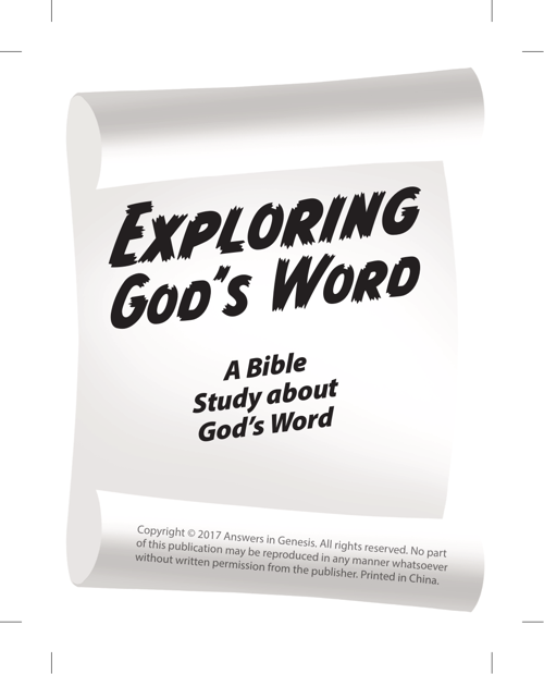 Exploring God’s Word Booklet