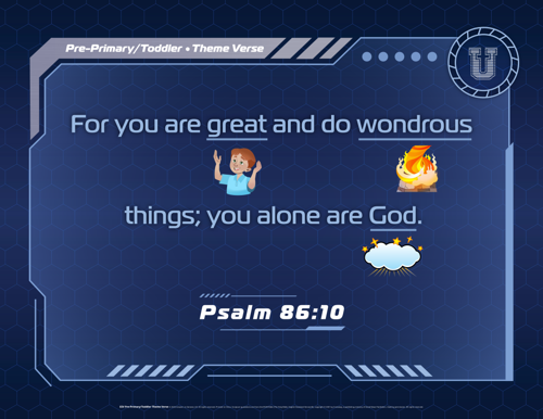 Memory Verse Posters: Pre-Primary and Toddler