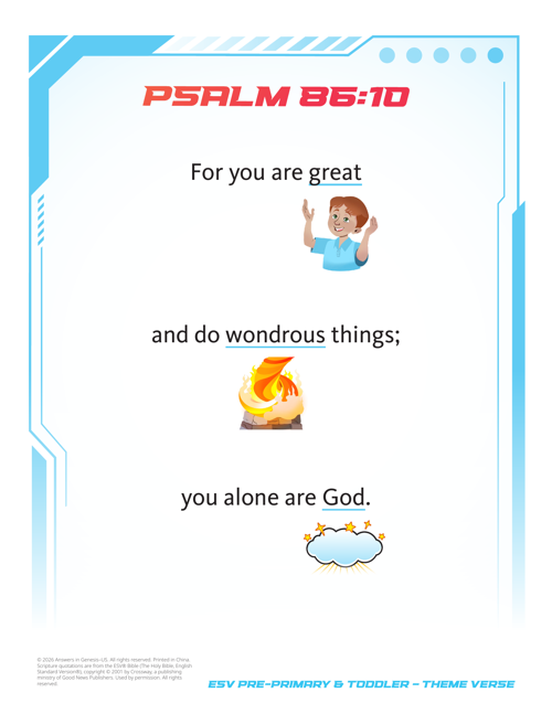 Graphic Verse Posters: Pre-Primary and Toddler