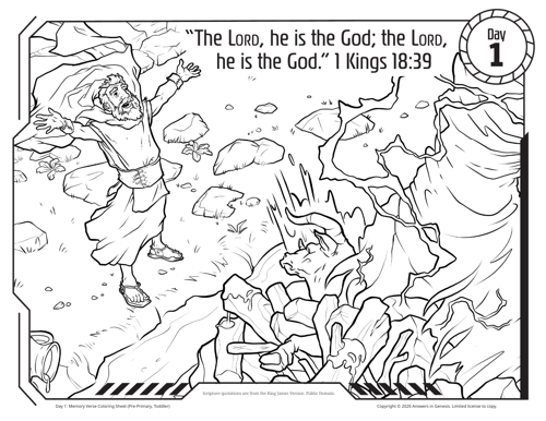 Memory Verse Coloring Sheets: Pre-Primary and Toddler (KJV)