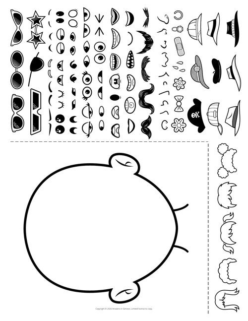 Create-a-Cadet Coloring Contest Page
