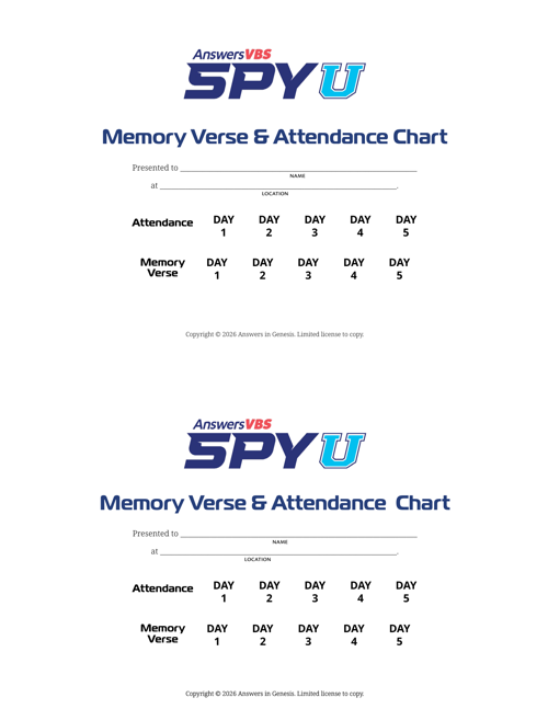 Attendance Chart