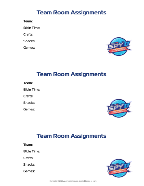 Room Assignments