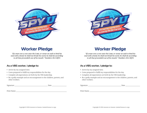 Worker Pledge (KJV)