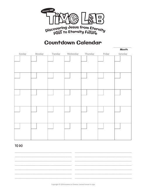 Countdown Calendar