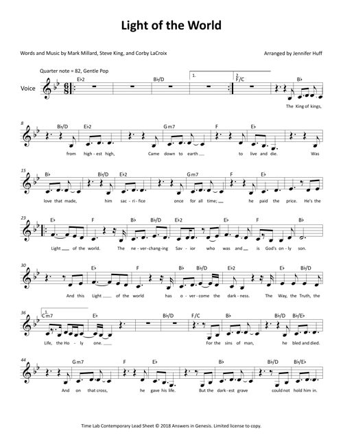 04 Light of the World Lead Sheet