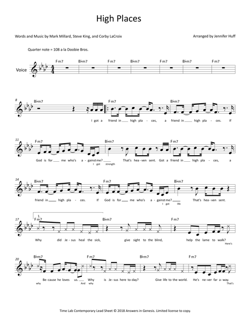 05 High Places Lead Sheet