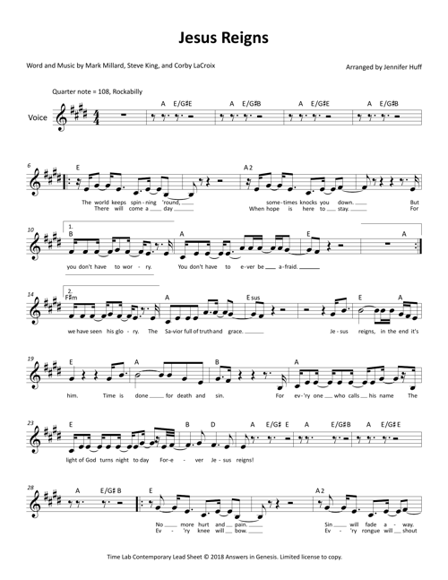 06 Jesus Reigns Lead Sheet