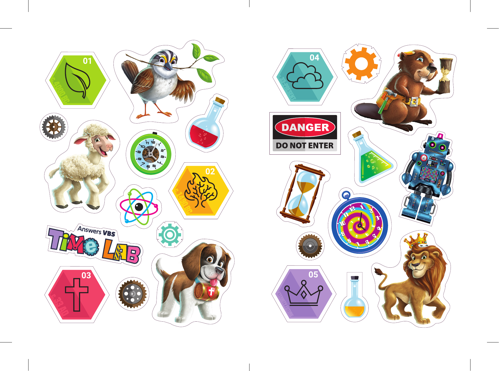 Time Traveler Stickers: Pre-Primary/Toddler