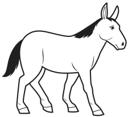 Simple Line Donkey