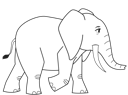 Simple Line Elephant1