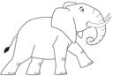 Simple Line Elephant2