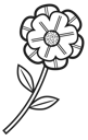 Simple Line Flower6