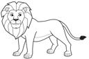 Simple Line Lion