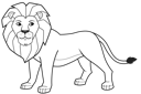 Simple Line Lion