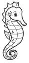 Simple Line Seahorse2