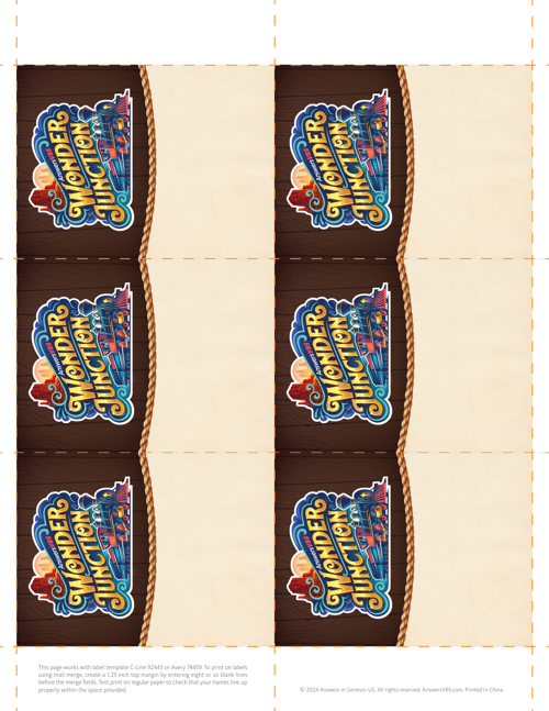Name Tag (6 up)