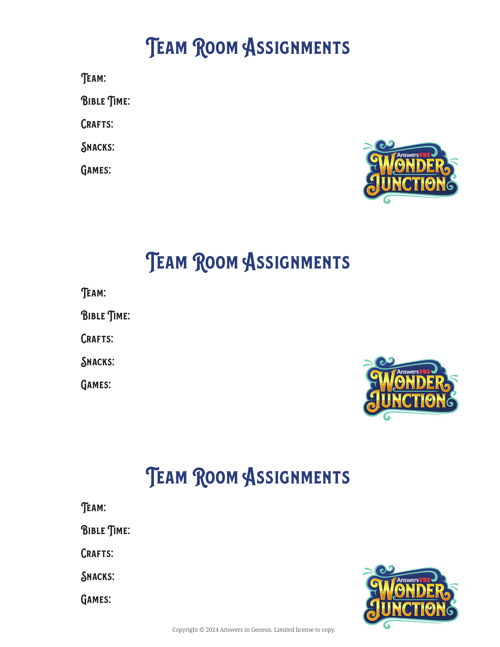 Room Assignments