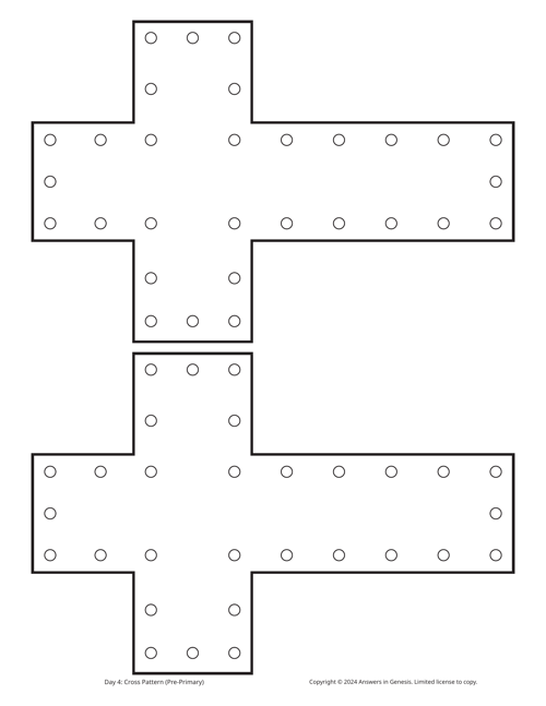 Day 4 Cross Pattern