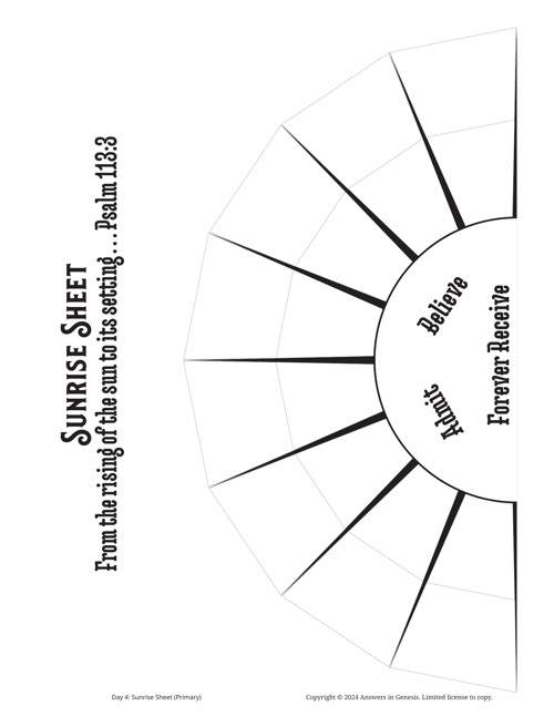 Day 4 Sunrise Sheet