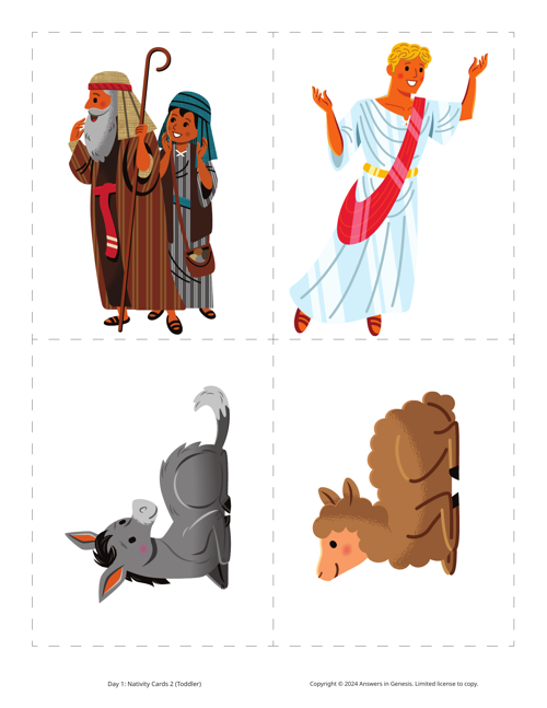 Day 1 Nativity Cards