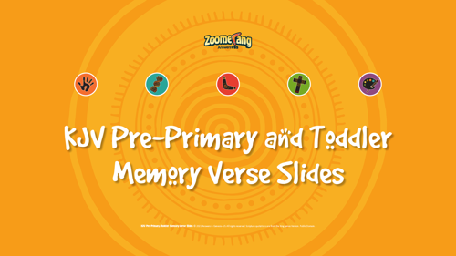 Pre Primary Toddler Memory Verse Slides KJV 1