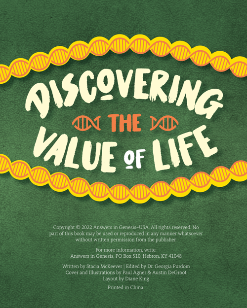 Discovering the Value of Life booklet