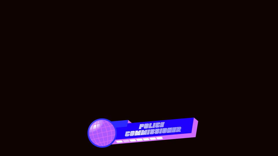 Lower Third: Police Commissioner